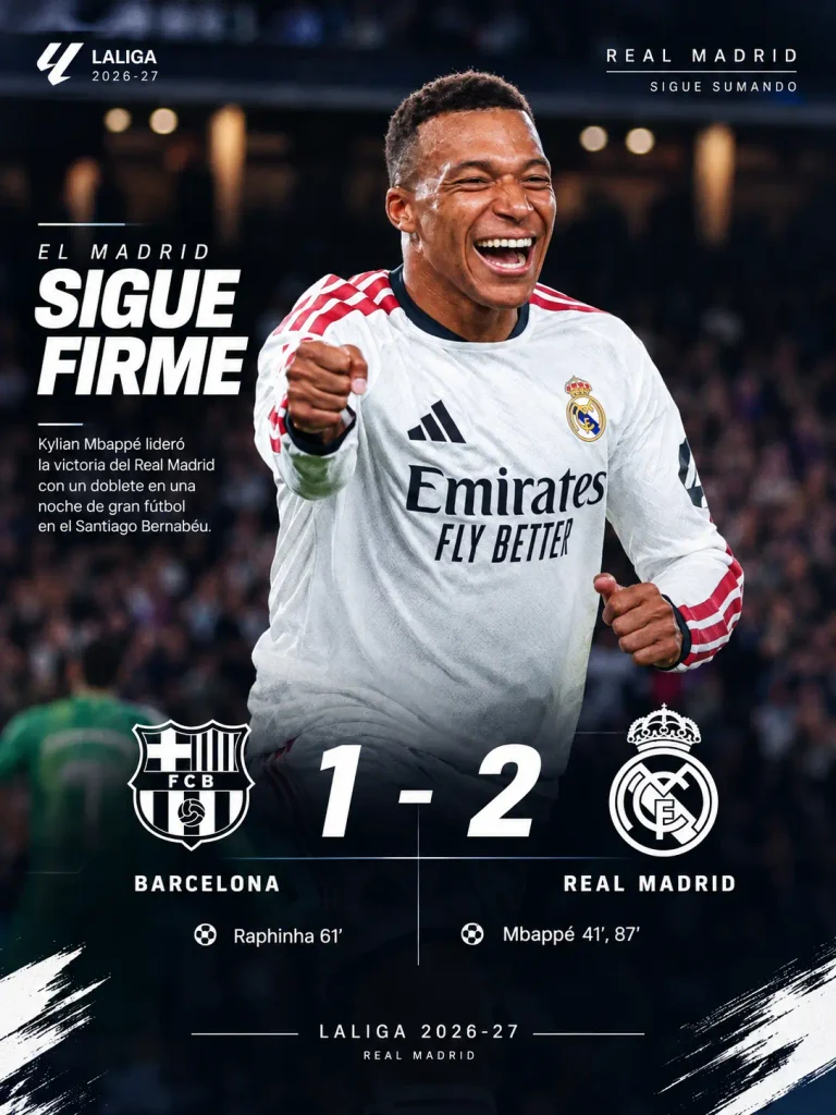 Mbappé lidera al Real Madrid en LaLiga