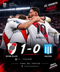 River Plate vence a Racing 1-0